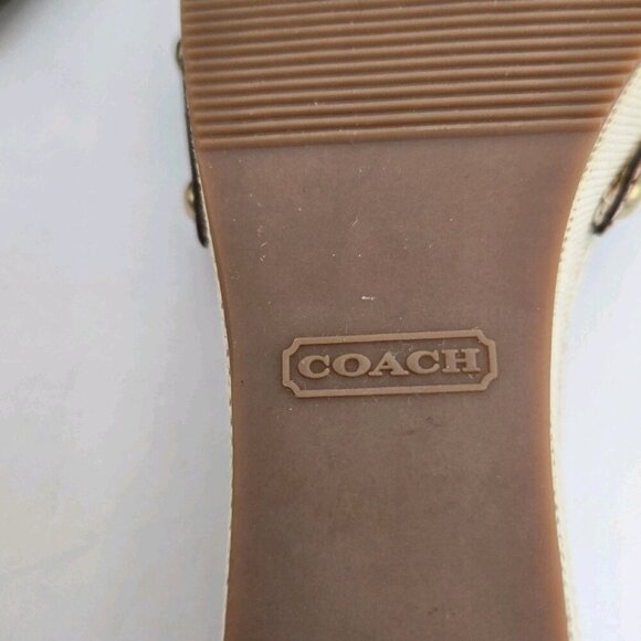 Coach Lorah Wedge Knot Platform Sandals Women Size 9.5 Platform Slides A8208 New - Picture 8 of 9